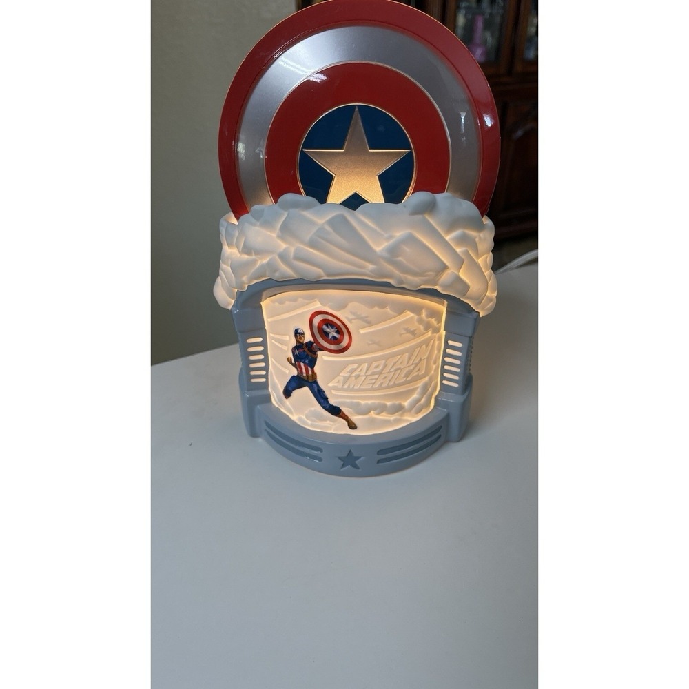 Marvel Captain America Shield Scentsy Wax Warmer Night Light Tested